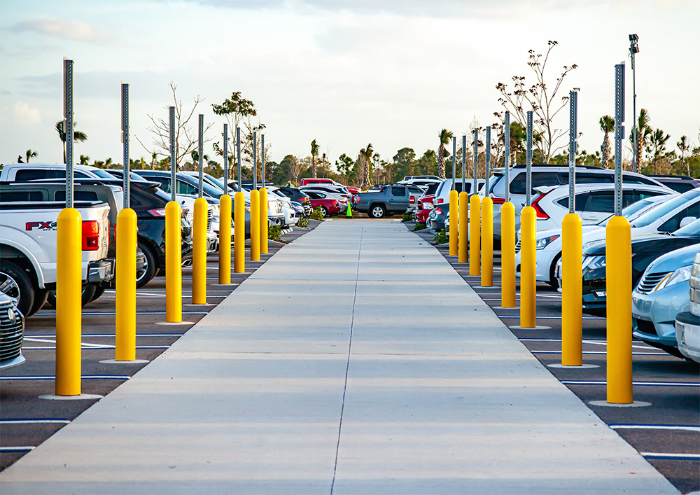 Parking Lot Signs & Bollard Covers in Southern Indiana - EverLine