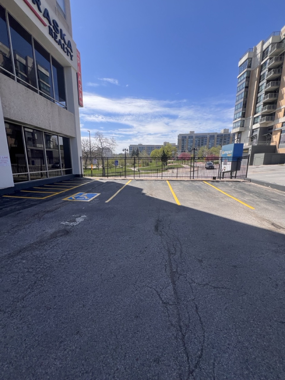 Line Striping Improves Two Neighboring Parking Lots in Omaha